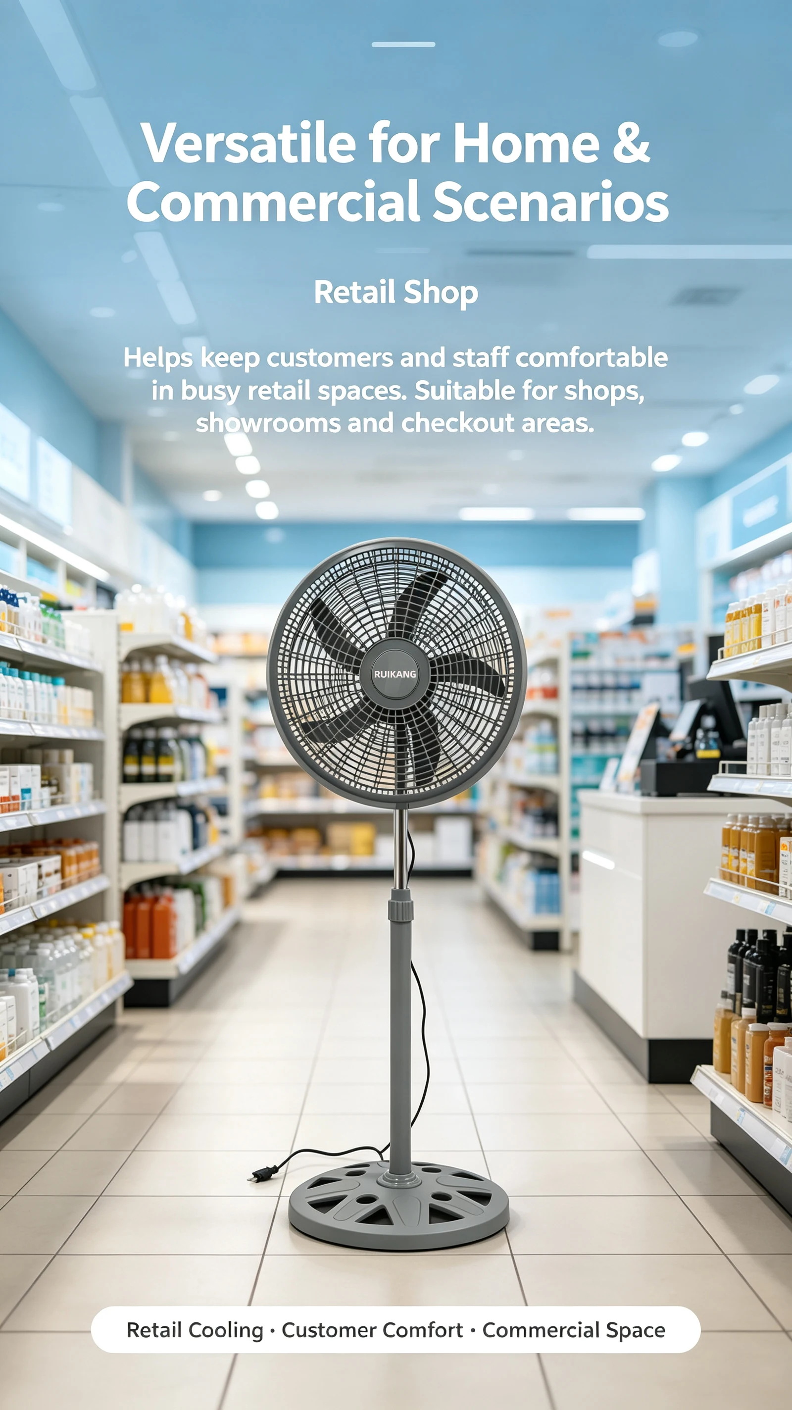 Pedestal Fan, 220V 50HZ 55W - detail 8