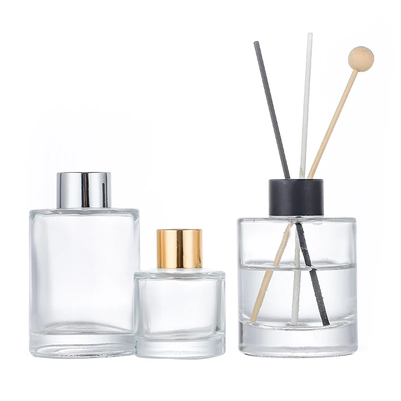 Lieferant 50ml 100ml 150ml 200ml Aroma Parfüm zylindrische Glasdiffusorflasche
