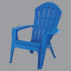 Кресло для сада оптом синее и белое пластиковое