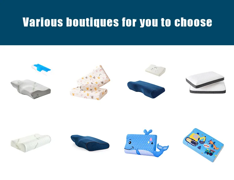 Cooling Bamboo Fabric Orthopedic Memory Foam Adjustable Sleep Pillow Neck Support Shredded Memory Foam Pillow