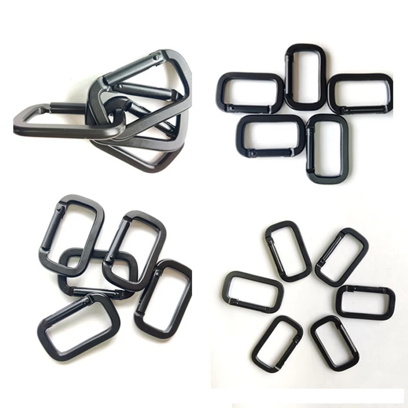 Oem стиральная машина с черным алюминиевого сплава морской из нержавеющей стали для тяжелых условий эксплуатации маленькие стальные квадратные прямоугольник Крюк карабина