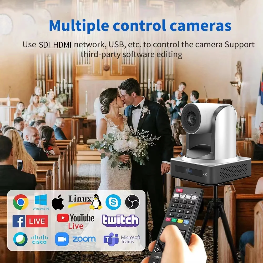 USD600 Free Ship HK930 60fps 4K 30X Optical Zoom SDI PTZ