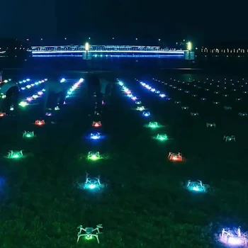 Rtk Tethered Lighting Drone Light Show System With Led Software Kit 100 ...