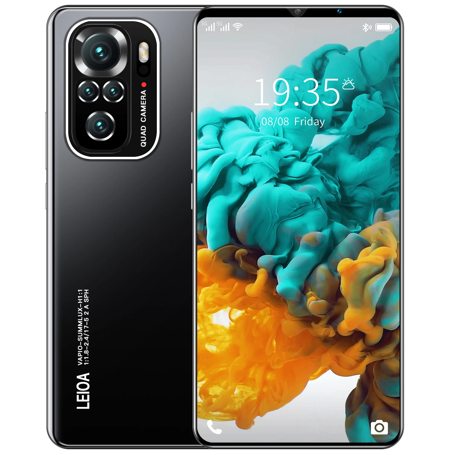 Двойная SIM-карта Note10pro, два режима ожидания, Nano SIM-карта, полноэкранный дисплей высокой четкости, Съемная батарея, разблокировка распознаванием лица, задняя камера со светодиодом
