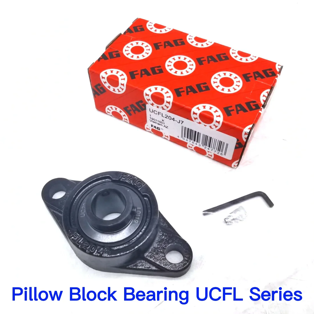 Spherical Surface Ball Bearing Ucfl207 For Mining Equipment Conveying