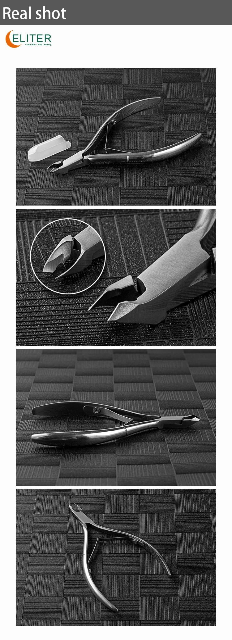 Eliter Hot Sale In Stock Duty Nail And Cuticle Nipper Nail Nippers Kit Low Custom Nail Nipper Sharpening