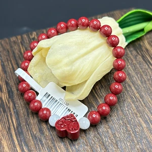 High Content Natural Cinnabar Heart-shaped Bracelet, Classic, Simple and Versatile Bracelet