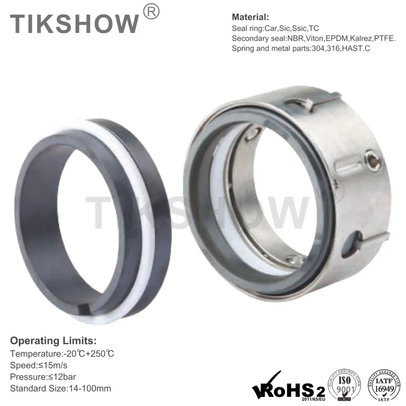 Factory Custom GB58/59UMultiple Spring Mechanical Seals Agitator MechanicalSeals All Kinds of Pump Seals Substitute for Burgmann