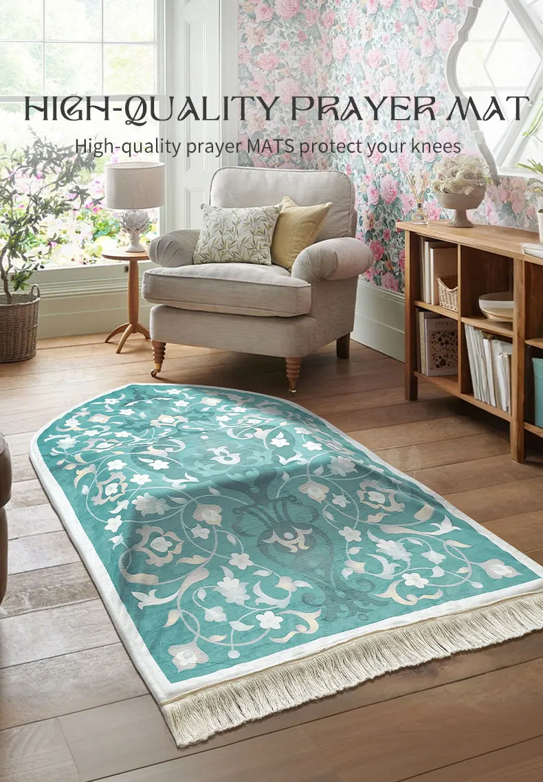 Tapis de prière ergonomique en mousse à mémoire avec support_voghion.com