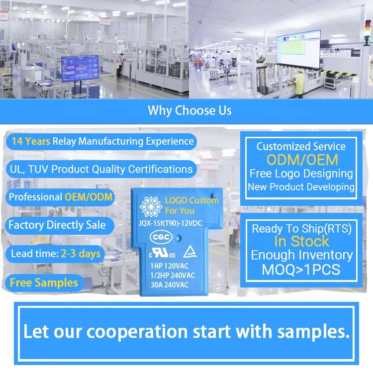 30a 40a Electromechanical Normally Open Mini 3 Volt 5V 6 Volt 24Vdc 48V Dc T90 Pcb 4 Pin 5 Pin 6 Pin Power Electric 12V Relay