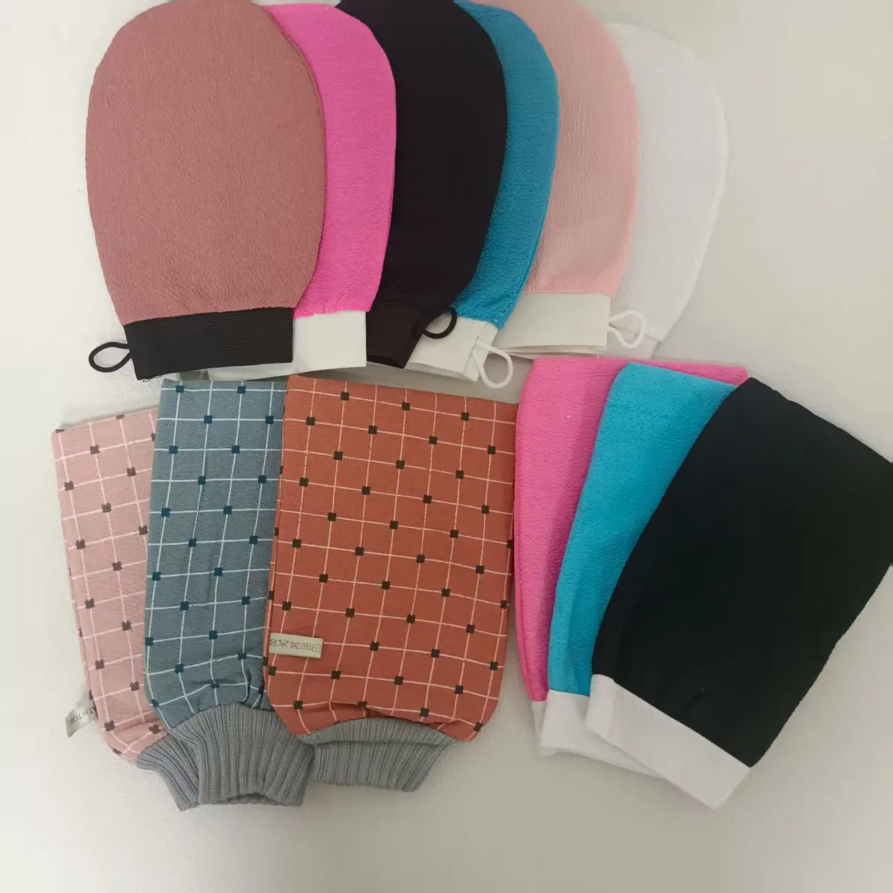 Wholesale Viscose Exfoliating Gloves for Body Use Produced by Turkish Manufacturers