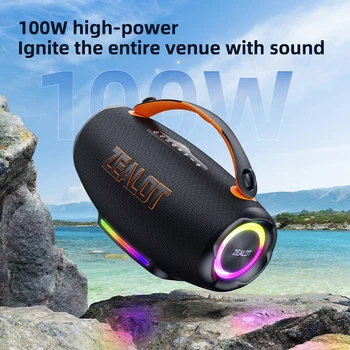 Zealot S167 100w Portable For Speaker 24000mah Waterproof With Rgb