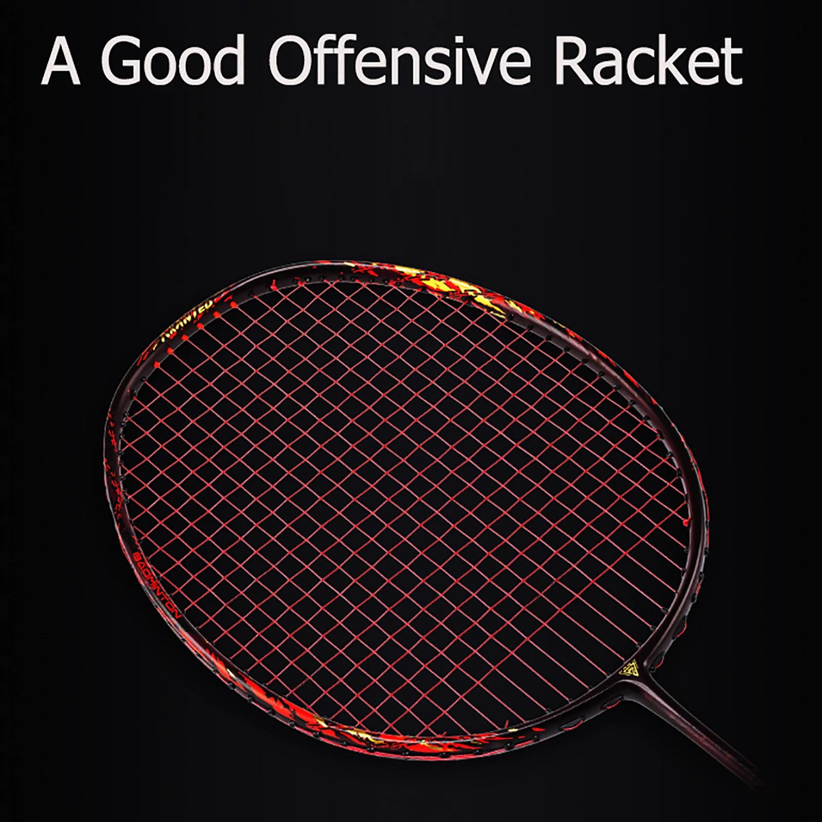 Закрытый конкурс углеродного волокна ракетка для игры в бадминтон наступление взрослых Профессиональный может выдержать 32 фунта