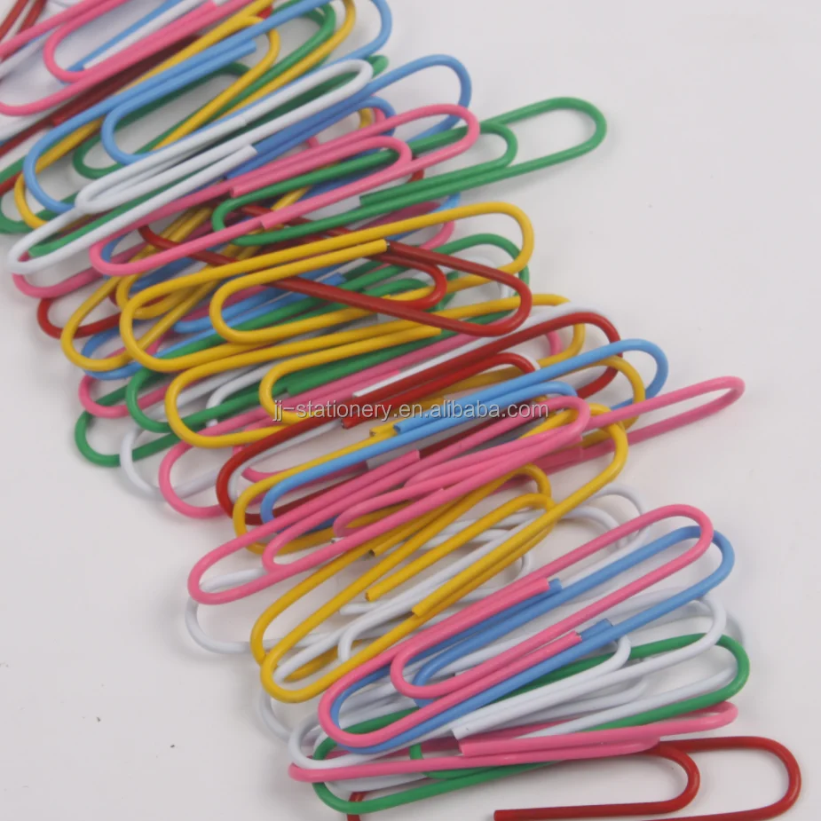 Wholesale Clips Paper 50MM 50 Pcs Set Colored for Office School Supplies