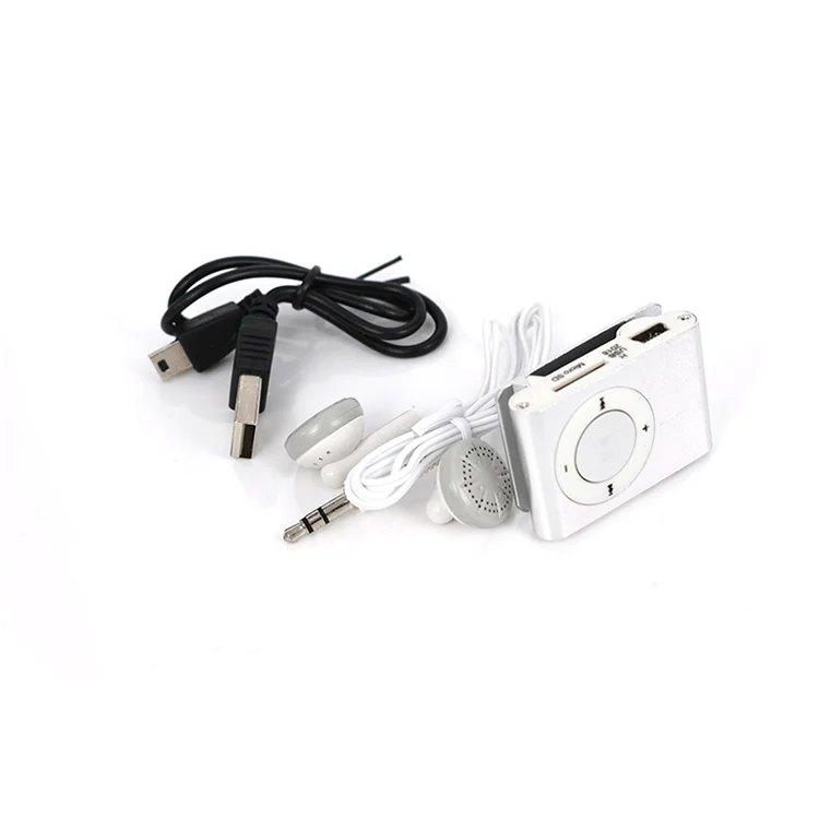  Wholesale Portable Mini Clip Mp3 Player With Earphone Support TF Card Music Walkman Customized