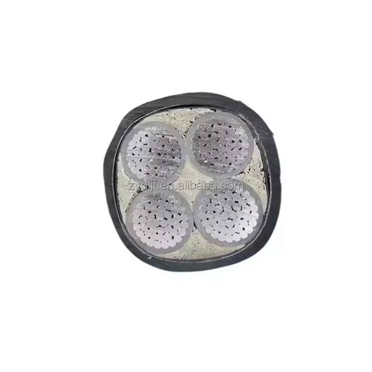 Low Voltage 0.6/1KV YJLV YJLV22 150 240mm Aluminium  Armored Power Electric Cable 3 4 Core XLPE PVC Underground Power Cable