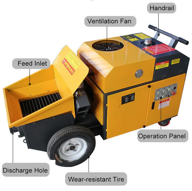 Automatic Concrete Pump Price in Pakistan Factory Sales Mini Concrete Pump Portable Factory Supply Concrete Pump Germany