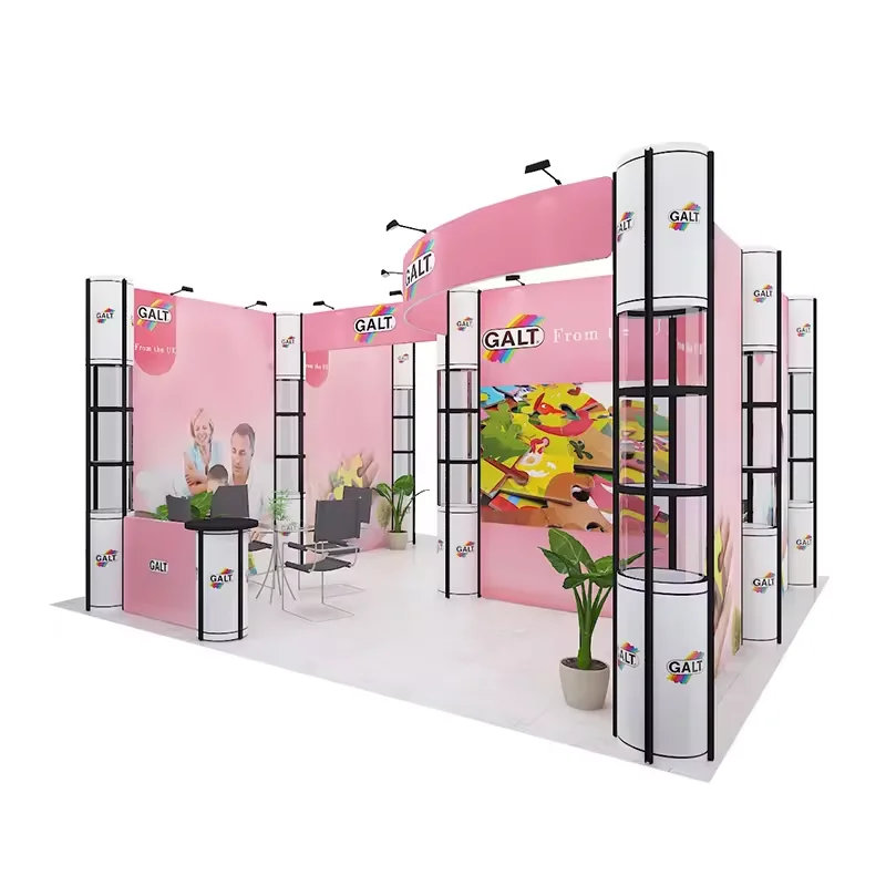 Tian Lang Expo Pameran Dagang Modular Pameran Booth 10x10 Booth Pameran Dapat Dilipat Portabel