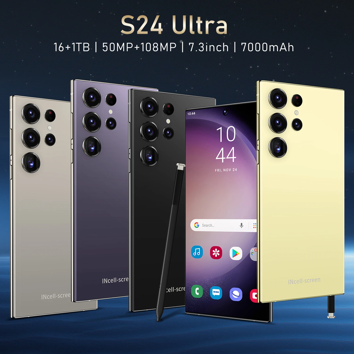 Best selling 5G smartphone S23 Ultra unlocked android 13 telephone cell phones smartphones 7.3 inch 16G+1TB mobile phones