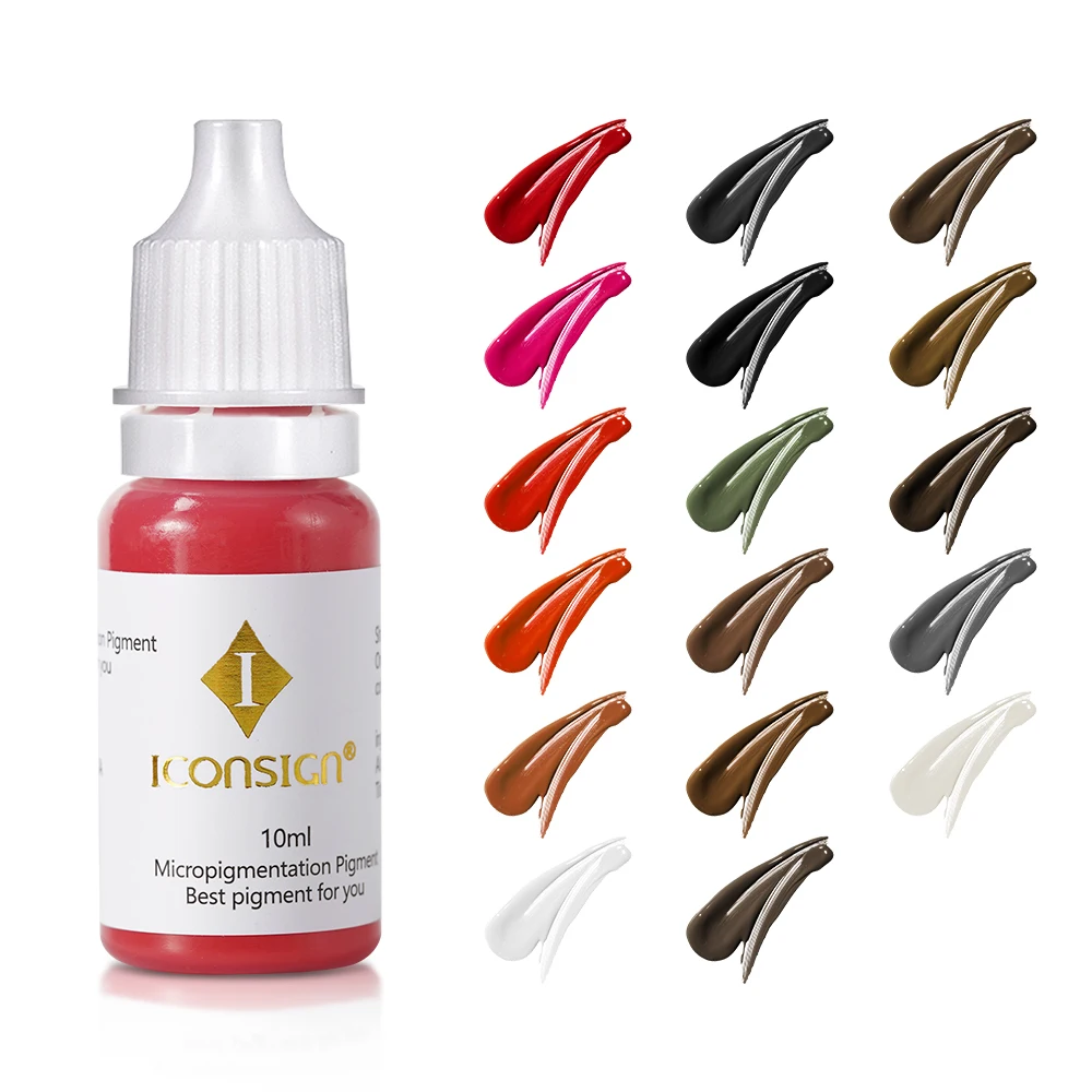 ICONSIGN Tattoo Ink Eyebrow Microblading Pigment in Stock Mouth Eyeliner Tattoo Brow Dye