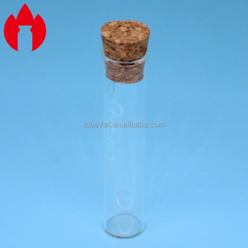 glass test tube with cork