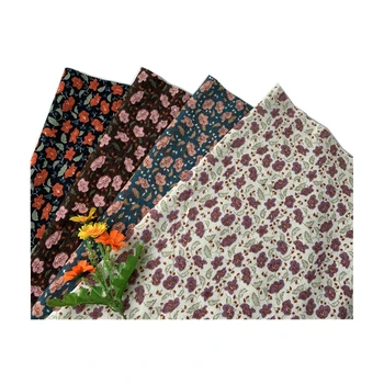 Ready goods factory supplier wholesale hot designs high quality of woven polyester corduroy printed stock fabric for garments
