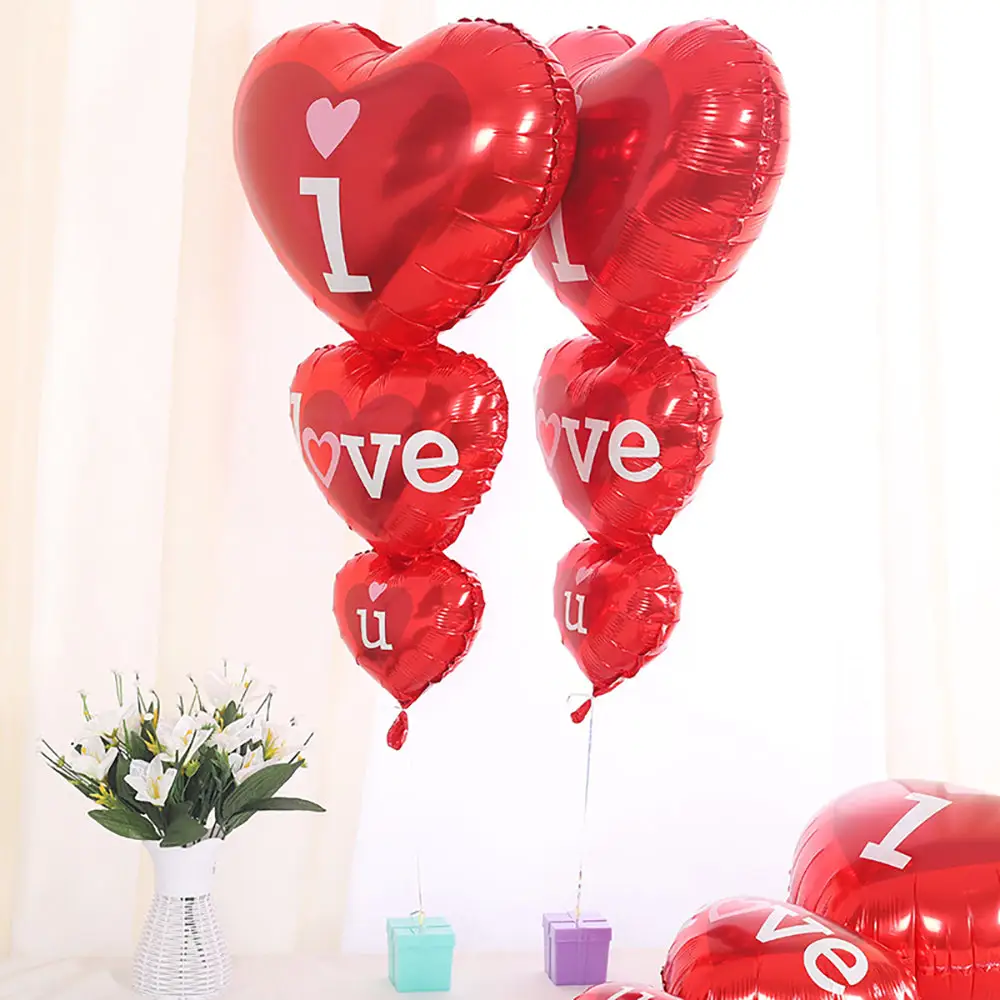 Decor Globos Gifts Romantic Happy Valentine's Day Aluminum Foil Balloon I LOVE Y