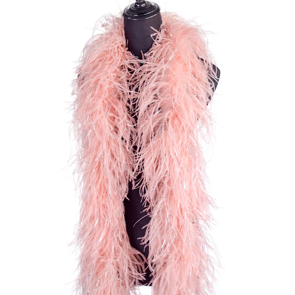 Boa Costume Dress Accessories Decorated Ostrich Feathers Boa 2ply 4ply