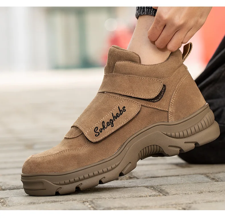 Stivaletti Chukka PAYMA In Pelle Per Uomo - Scarpe Safari Da Lavoro Casual E Outdoor - Foto 5