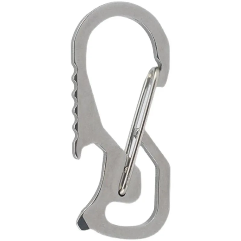 Stainless Steel Edc Tool Heavy Duty Keychain Carabiner Multifunctional ...