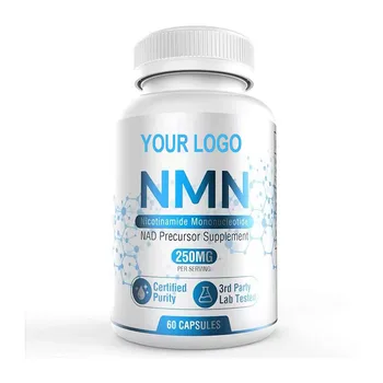 Private label Pure nicotinamide mononucleotide anti-aging food grade 99% nmn capsules vitamin e capsules