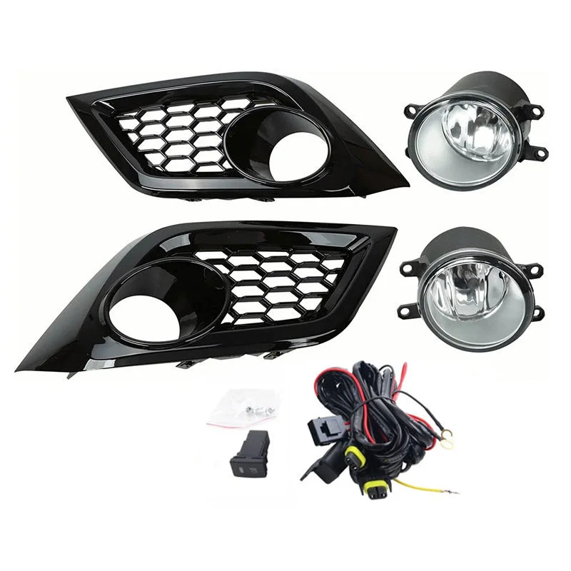 Fog Lights Fit for Scion IM 2016 / Toyota Corolla IM 2017 2018 OEM Replacement Fog Lamps with Halogen Bulbs Switch Wiring