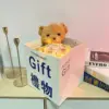 Pequeño Ramo Fragante - Oso de Alga Marina Marrón Claro Mediano 40cm + regalo