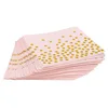 25 pieces of pink gold napkins