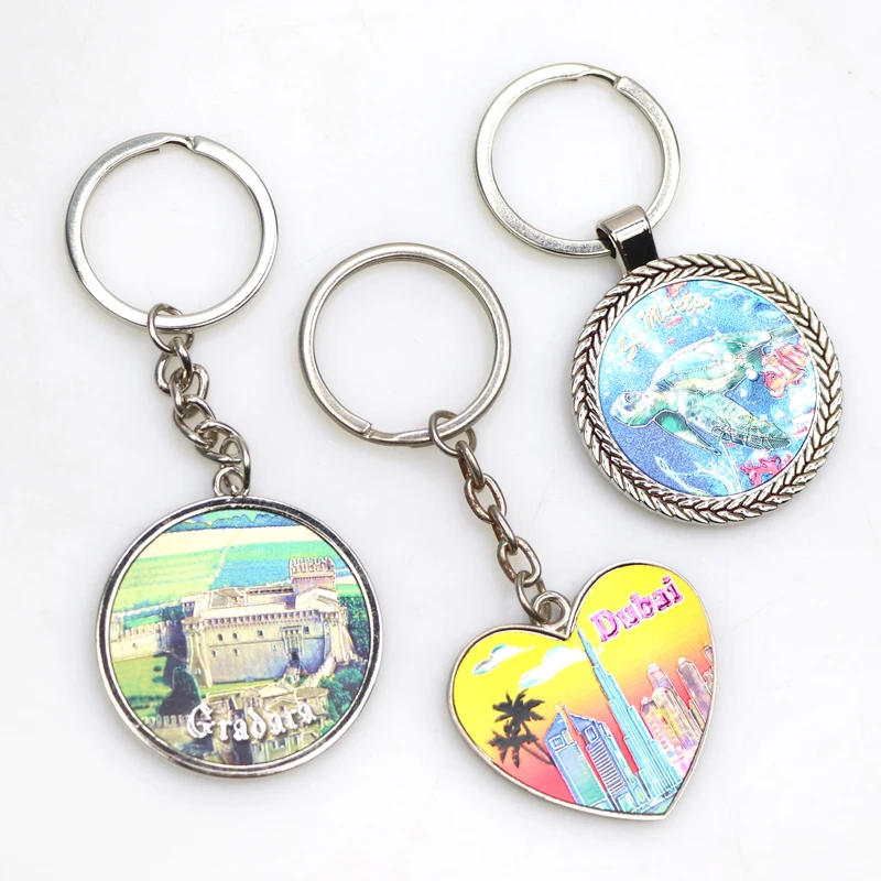 Personalized Unique Style Colorful Surfboard Keychain Summer Ocean