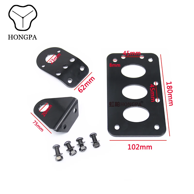 Универсальный алюминиевый сплав задний фонарь номерной знак Боковое крепление для стойки с держателем и аксессуары