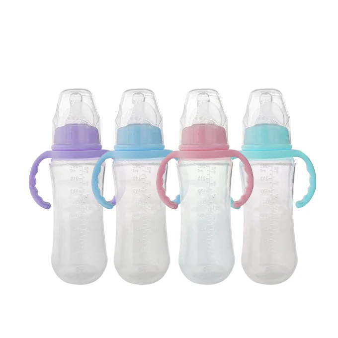 BPA Free OEM 서비스 공장 가격 아기 이유용 젖병, 식품 등급 PP 실리콘 모유병