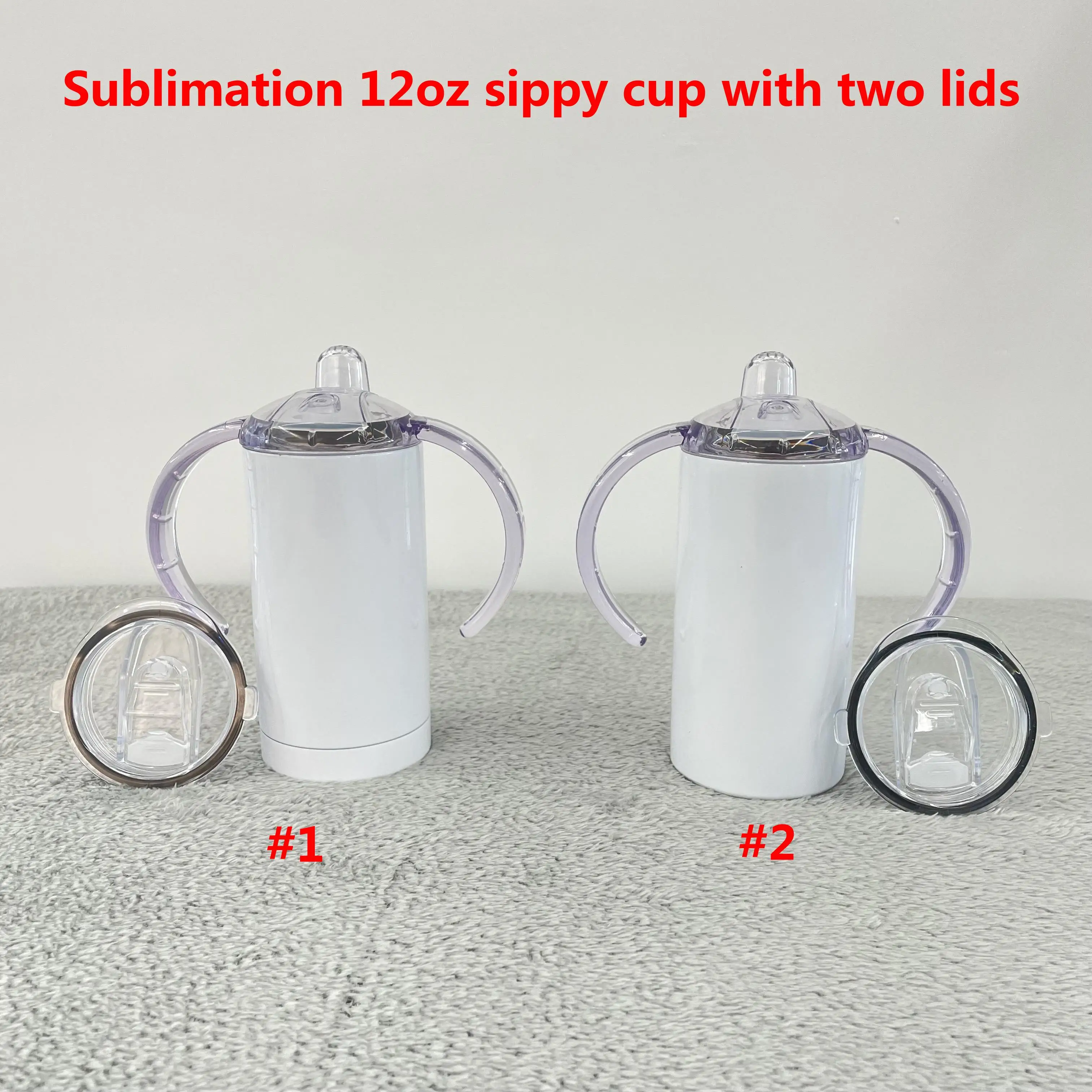 UPS 12oz Sublimation Blank Insulated Sippy Cups Stainless Steel Kids  Tumbler With Handles Double Wall Vacuum Mugs From Elitehousehold, $5.61