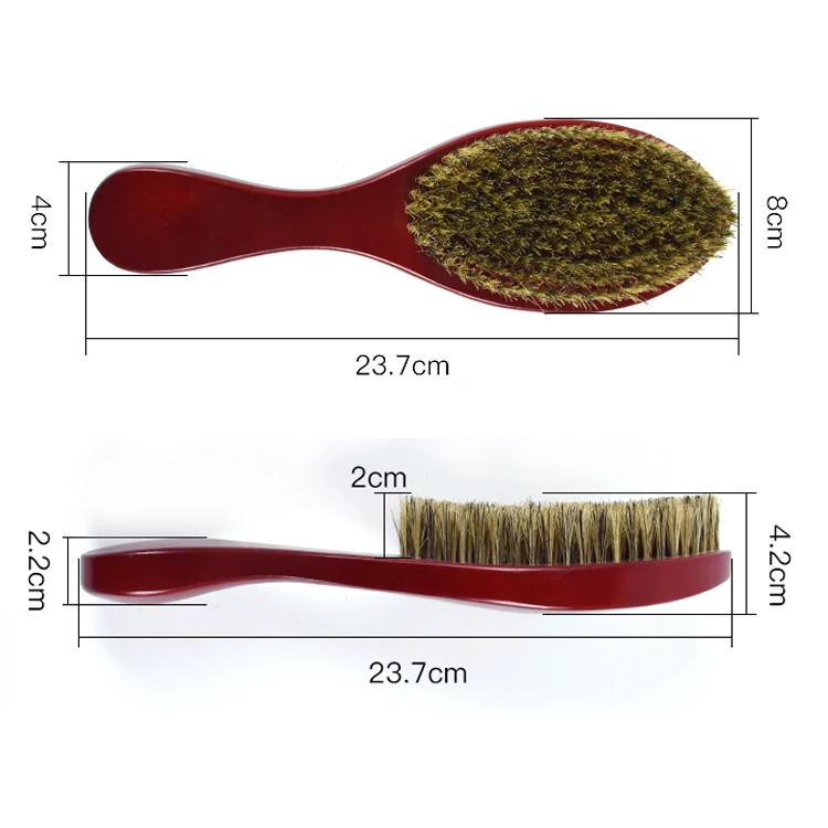 Мужская деревянная щетка для бритья бороды с длинной ручкой частная марка античный цвет круглая щетиной