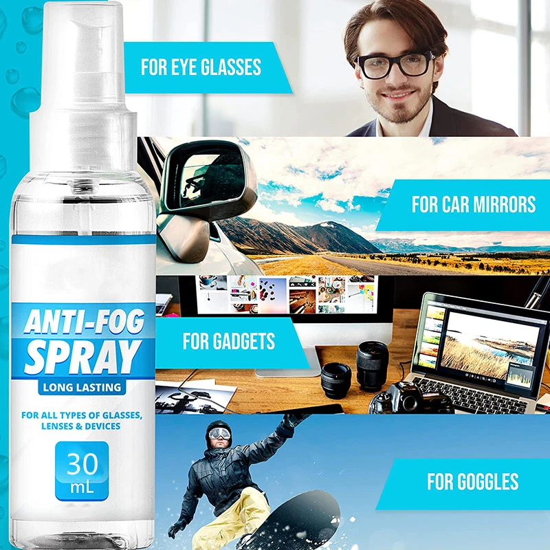 30ml Eyeglasses Anti Fog Cleaning Spray,Lens Antifog Spray For Optical