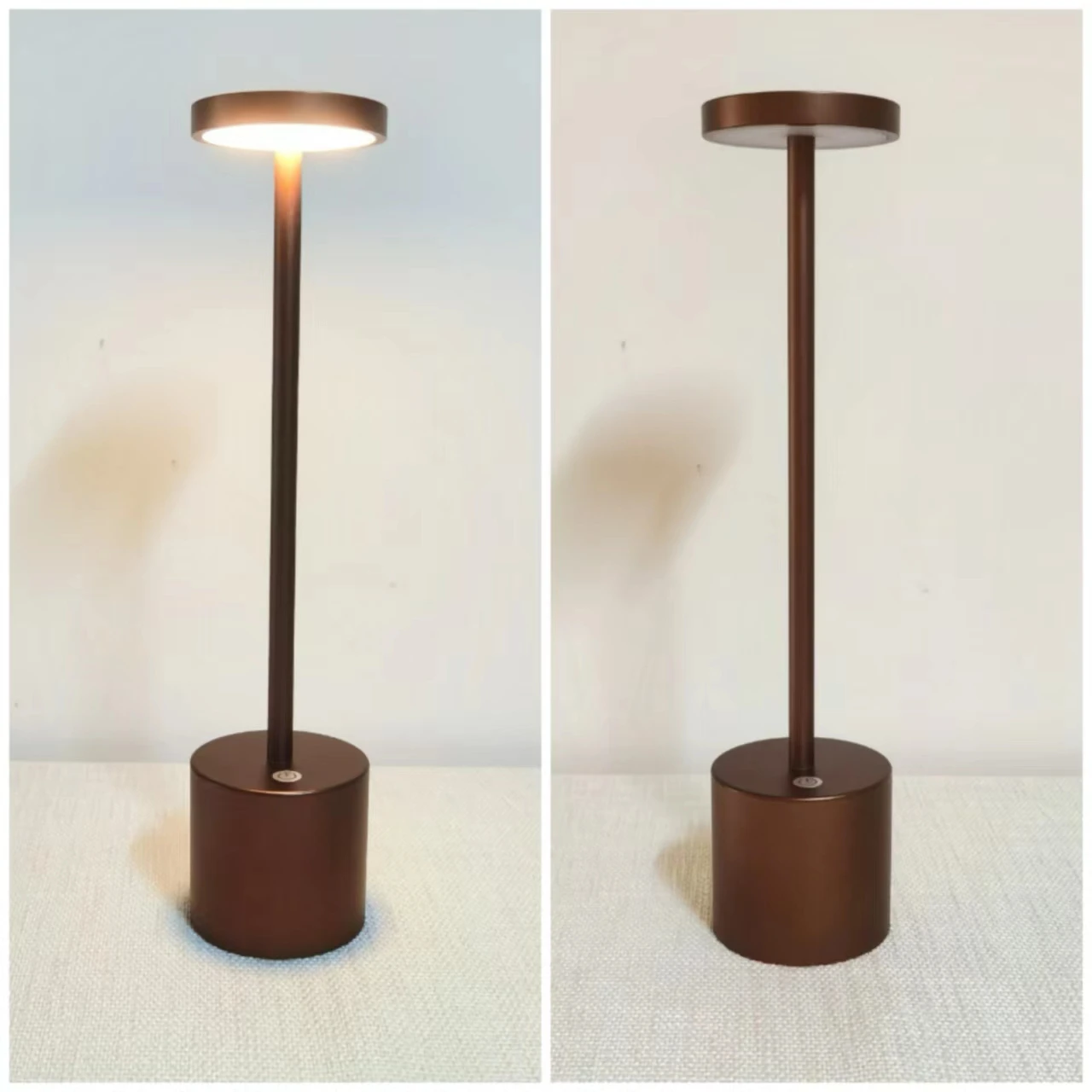 New 6 In 1 Qi Wireless Charging Cordless Table Lamp Battery Powered With Touch Dimmable For Bar