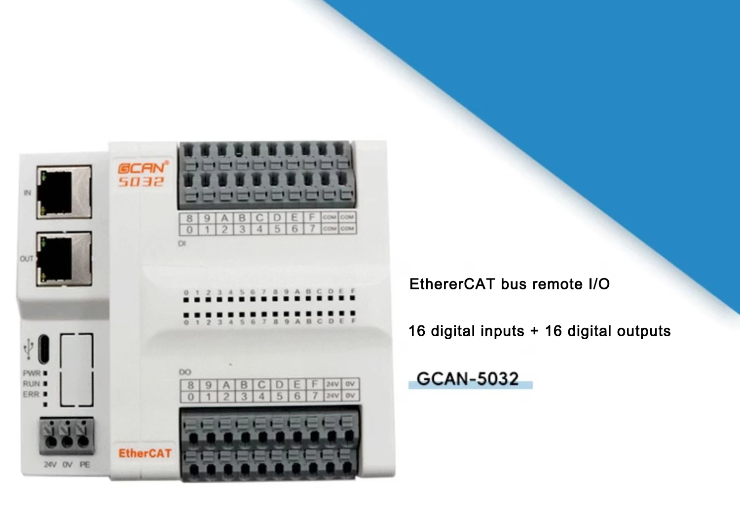 4DI 4DO Ultra-Small Distributed Bus Remote I/O Module for PLC ...