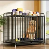 Estante de almacenamiento de tubo cuadrado de seis lados negro de 125*95*120 cm