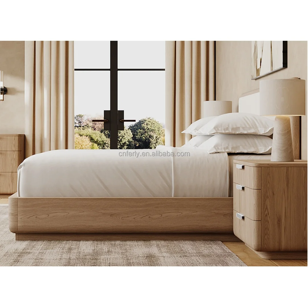 FERLY 2024 New Style Bedside Table Modern Luxury 3 Drawer Dresser Nightstand Bedside Table for Bedroom