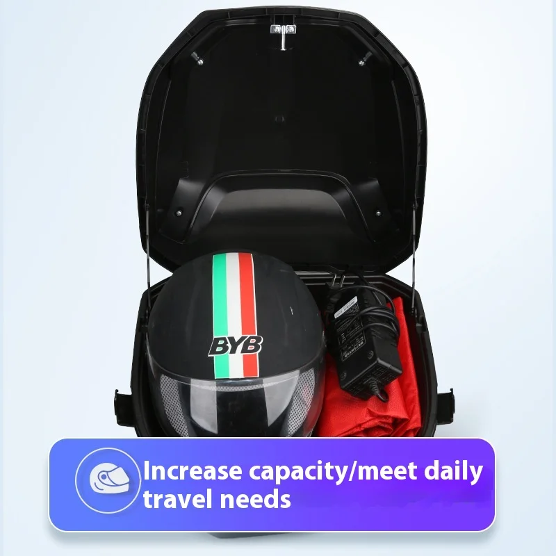 Universal Electric Vehicle Trunk for Aima Yadea Tailg & Luyuan Large Scooter Thickened Plastic Tail Box