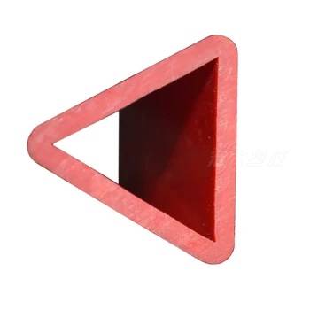 Customized Red PVC Triangle Pipe Other Plastic Products Extrusion Processing