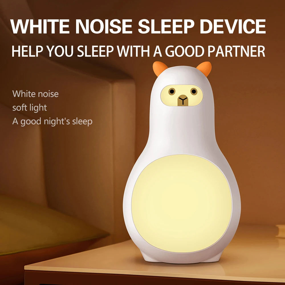 White Noise Sound Machine New Design Portable Night Time Baby Sound Machine 24 Soothing Nature Sound Machine Player for Sleep