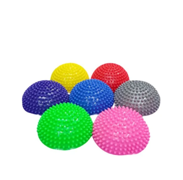 PVC Half Round Foot Massage Pad Balance Ball Fitness Training Yoga Ball