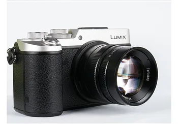 7artisans 55mm F1.4 Large Aperture Portrait Manual Focus Micro Camera Lens Fit for -M E FX M43 Mount DSLR Cameras detail image