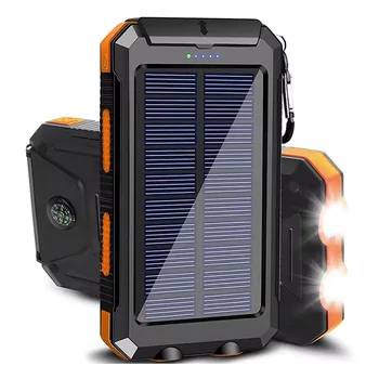 4 in 1 20000 Solar Energy Power Bank Waterproof Solar Power Bank Usb Charger 20000mah Battery for Cell Phone Smart Tablet